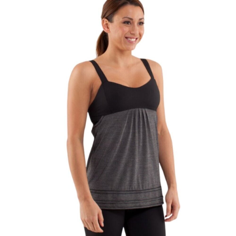 Lululemon Womens 6 Run: Back On Track Tank Black